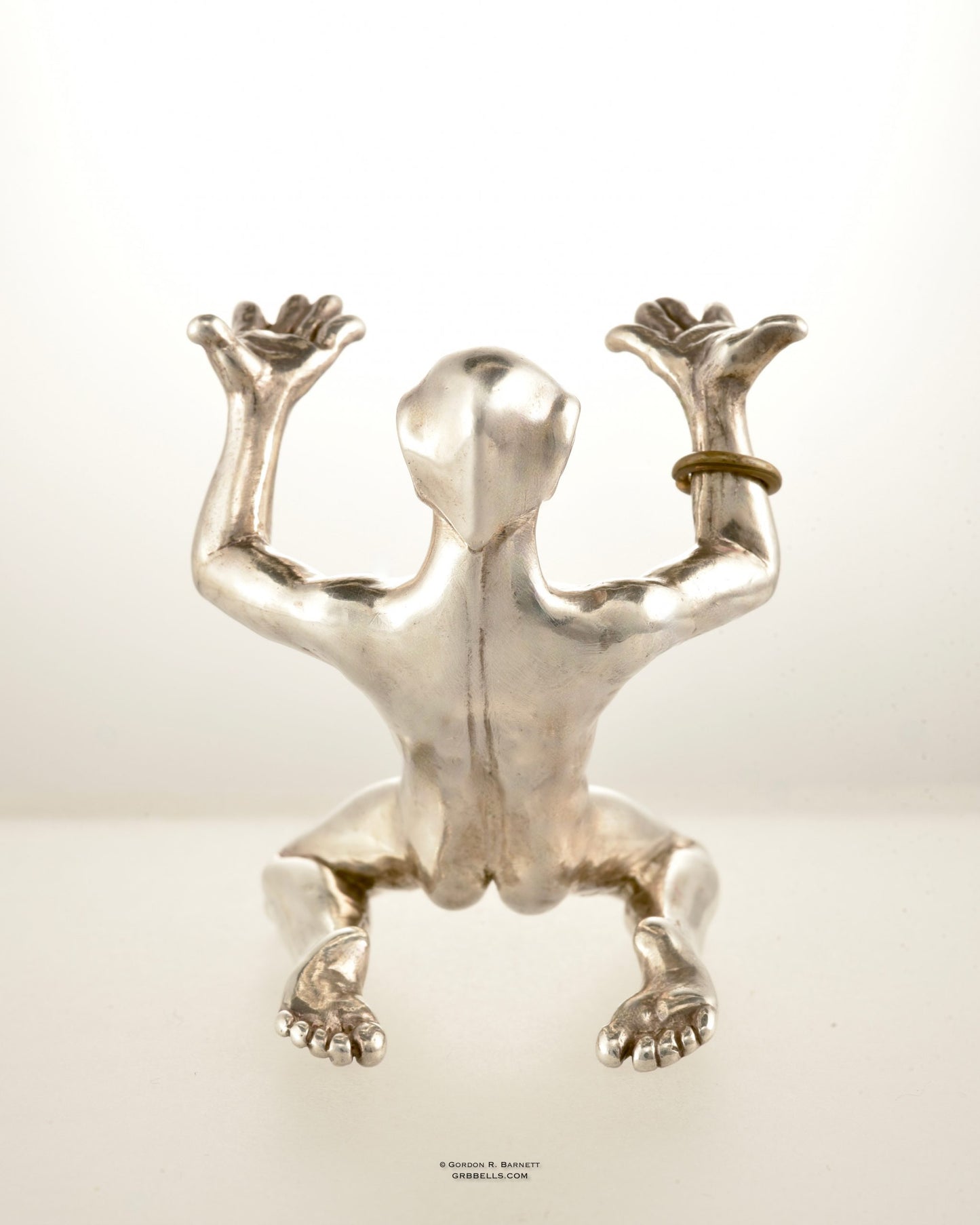 Sculpture: Kneeling Table Slave - Sterling