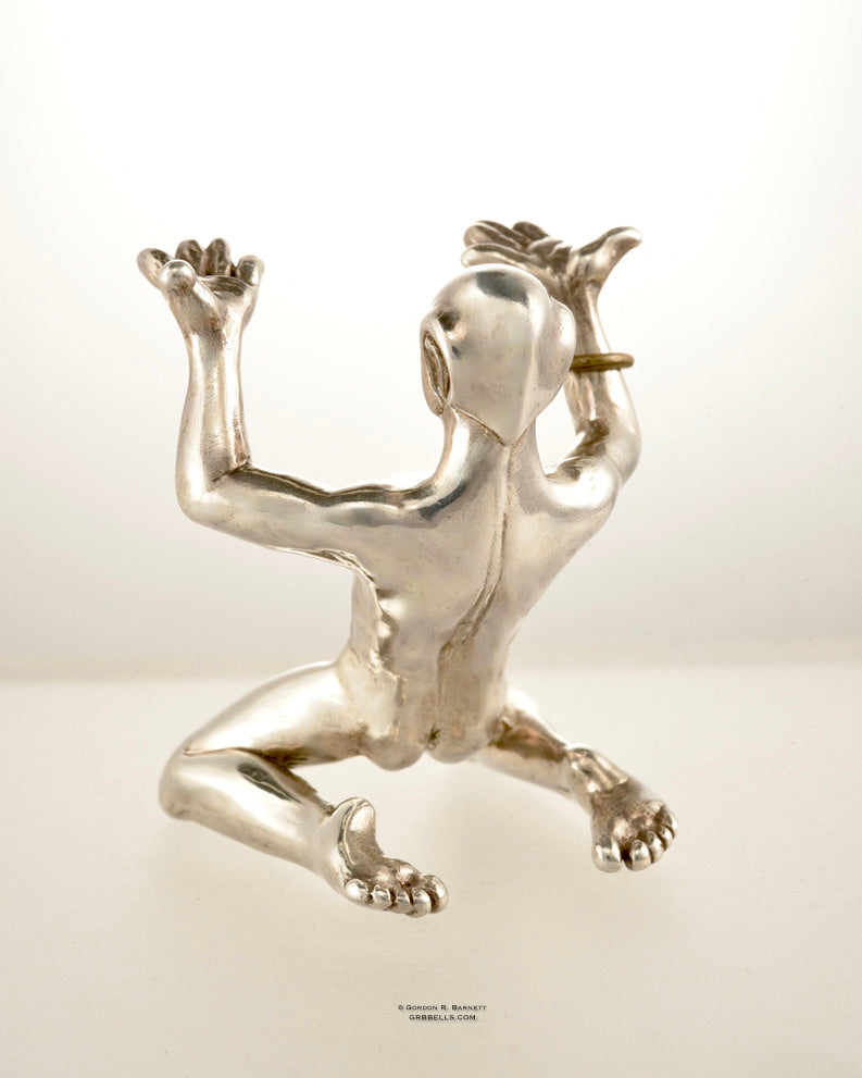 Sculpture: Kneeling Table Slave - Sterling